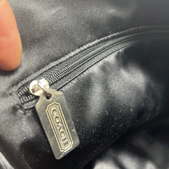 Coach Peyton Bennett Patent Crosshatch Leather Mini Shoulder Crossbody Bag - Picture 9 of 10